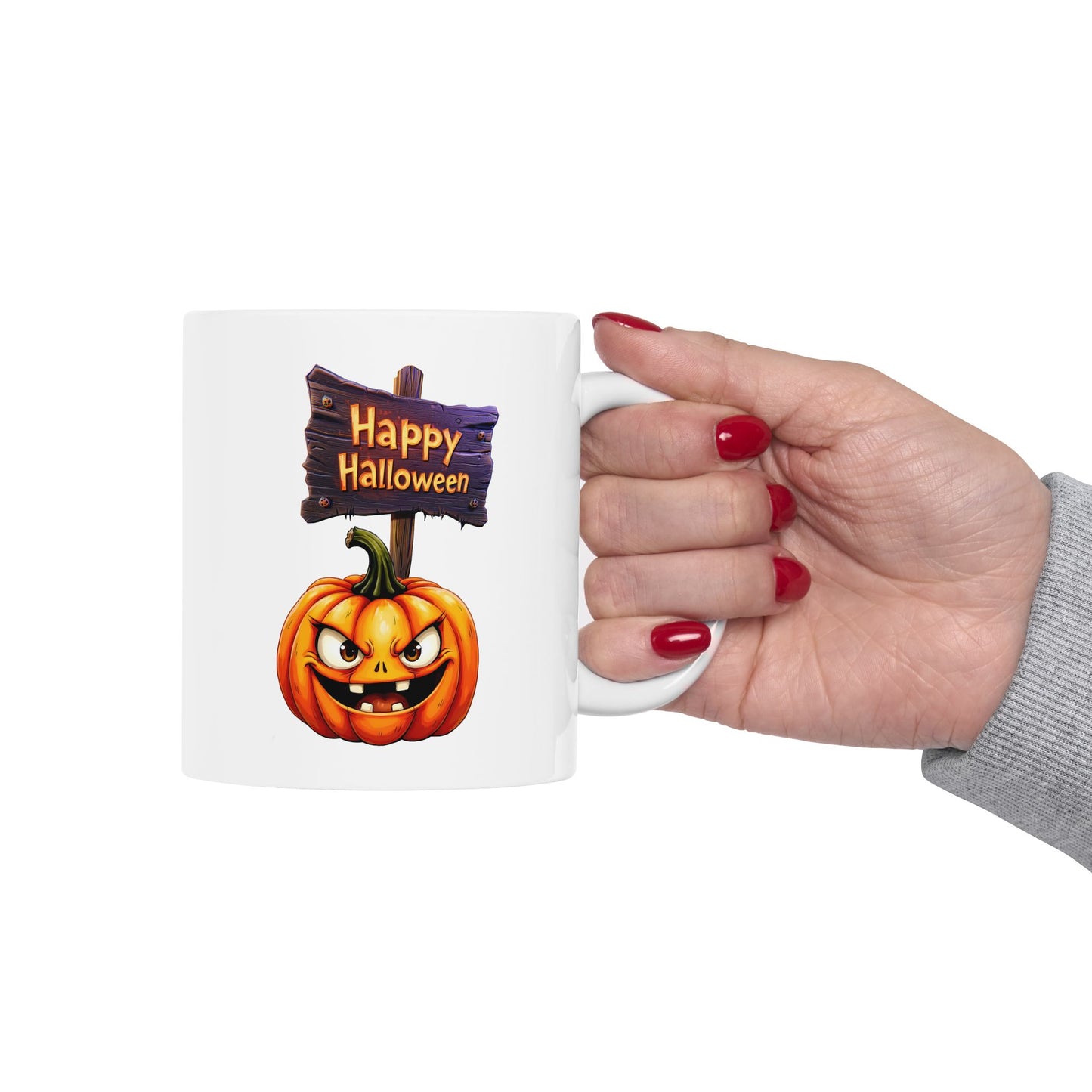 Spooky "Happy Halloween" Coffee Cup
