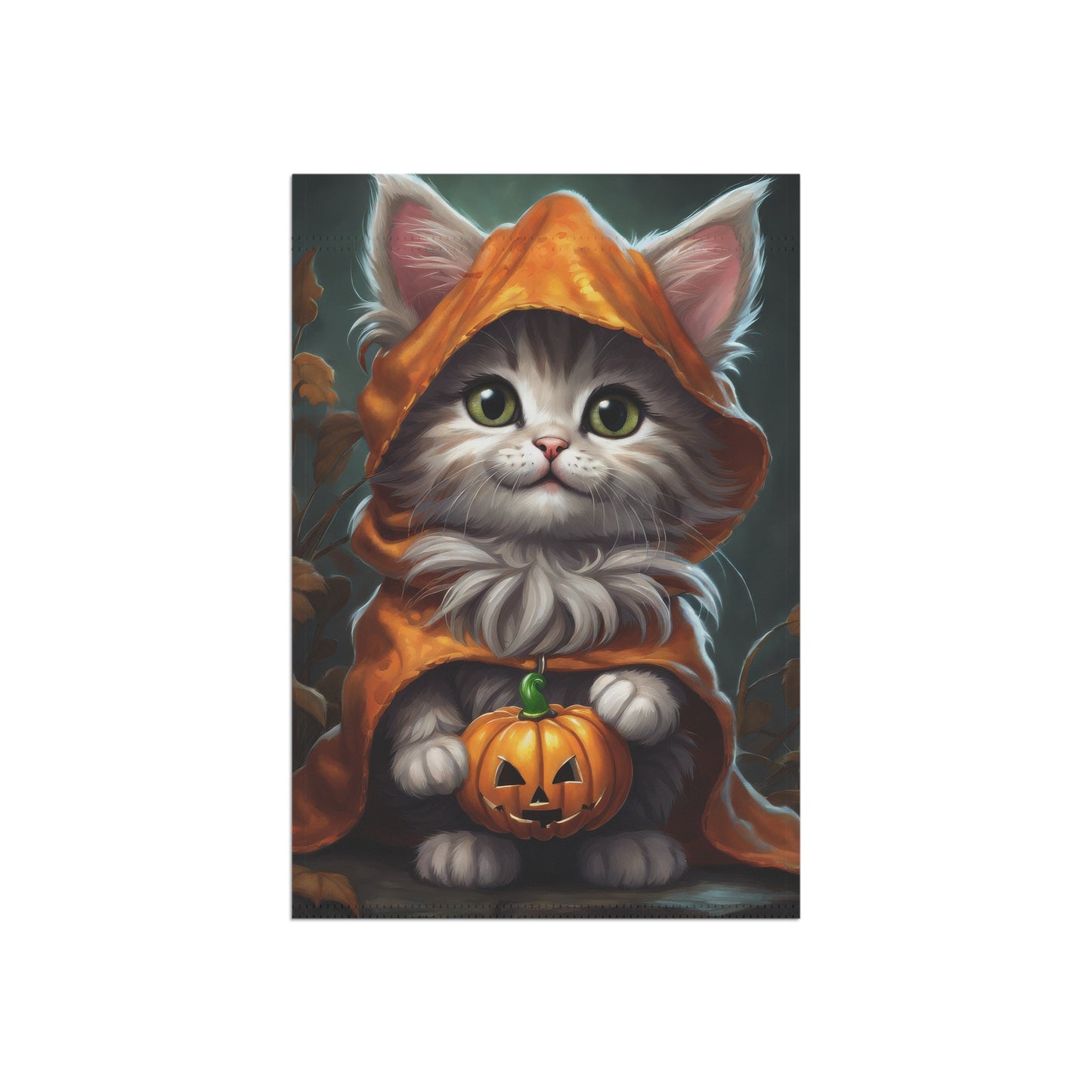 Cute Halloween Cat Garden Flag/ House Banner