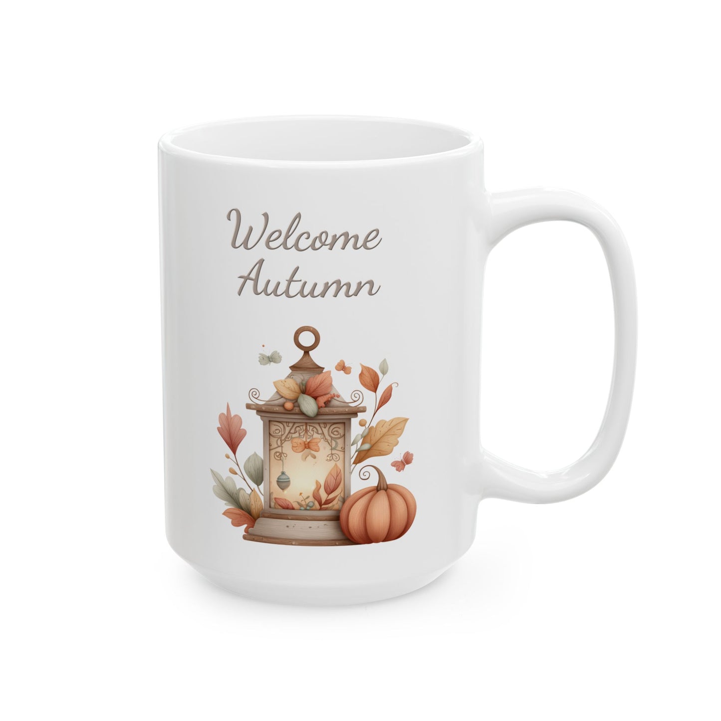 Autumn Vintage Lantern Ceramic Mug