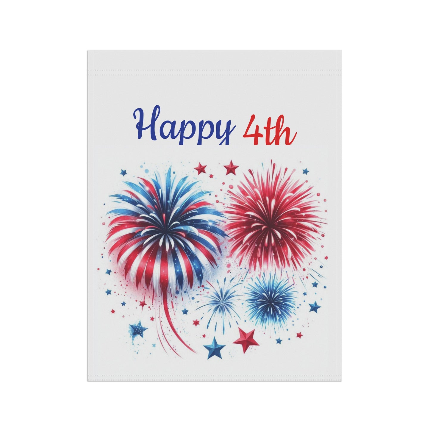 Fireworks and Stars Garden Flag