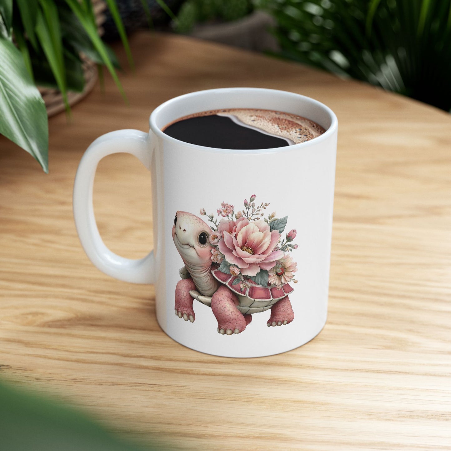 Cute Pink Turtle Coffee Mug