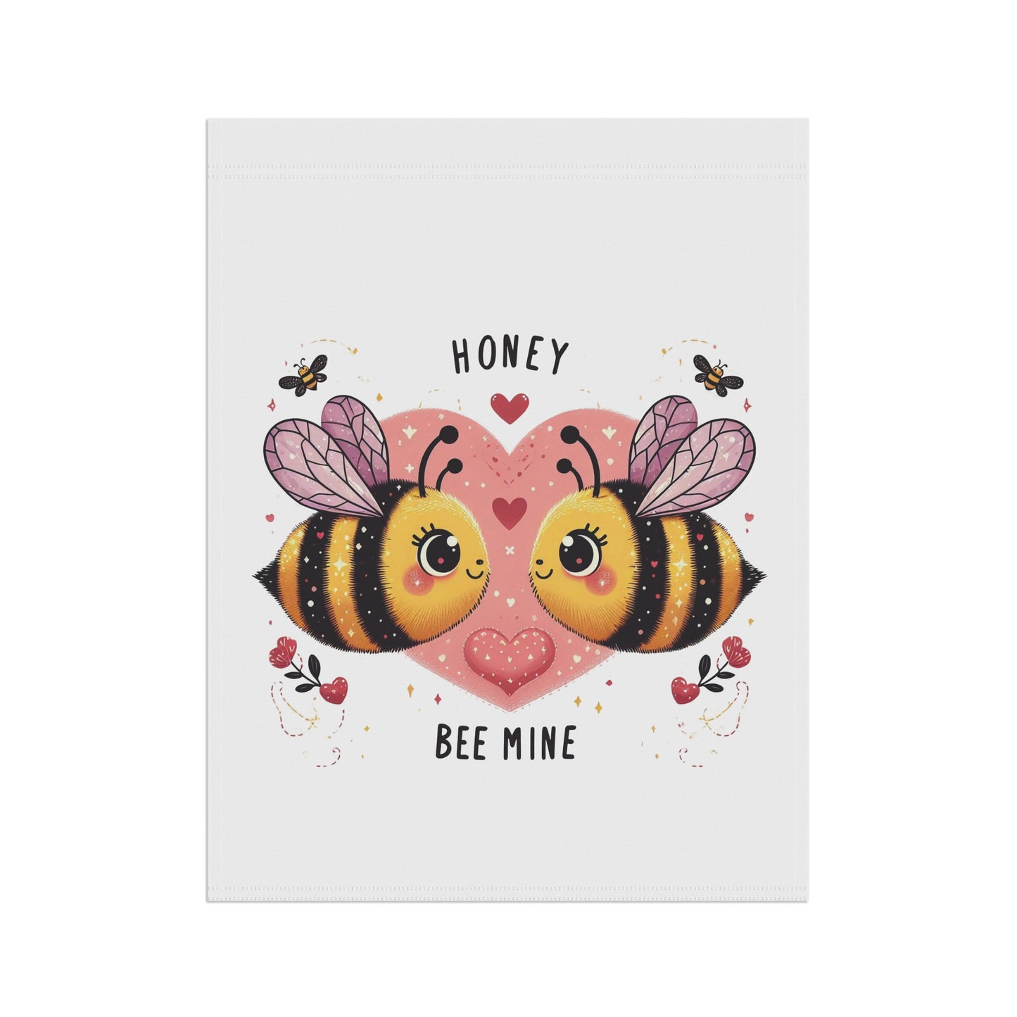 "Honey Bee Mine" Valentine's Day Garden Flag