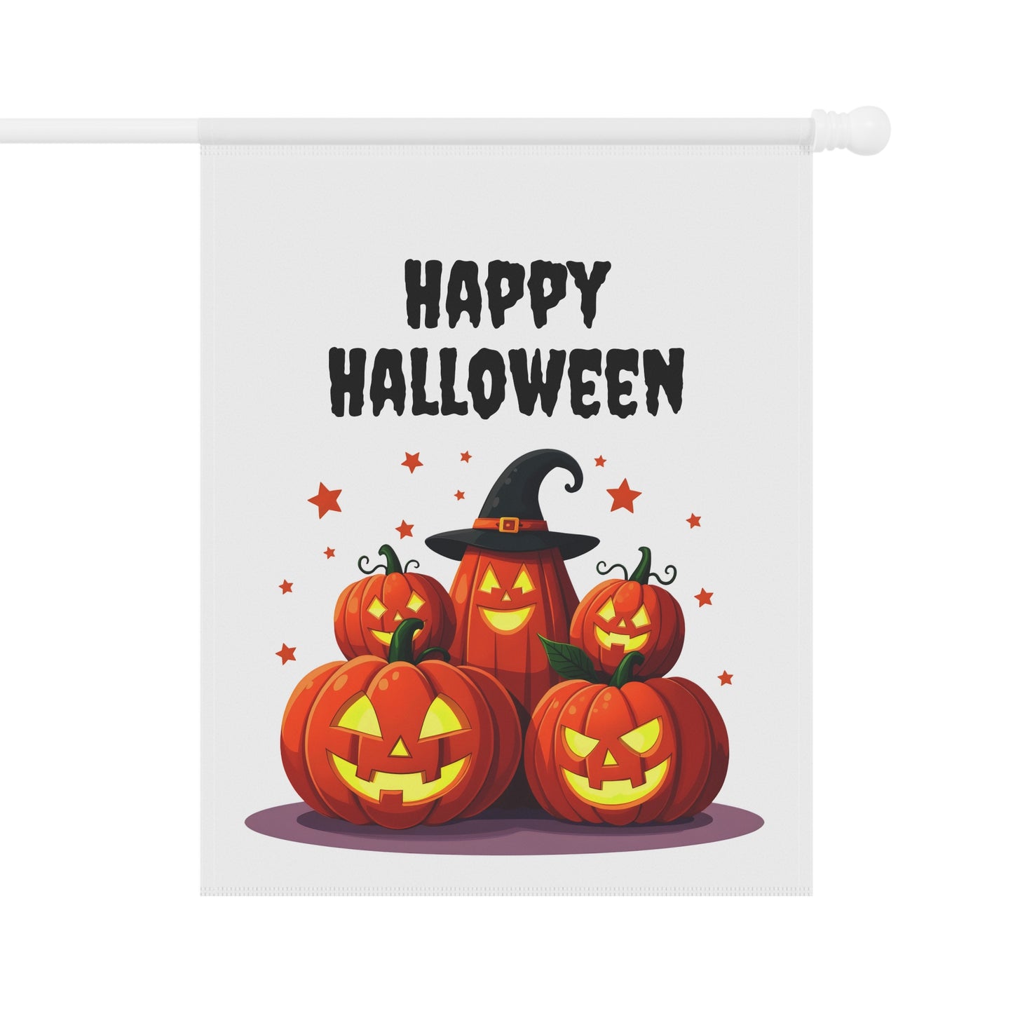Jack-O-Lantern Family Garden Flag