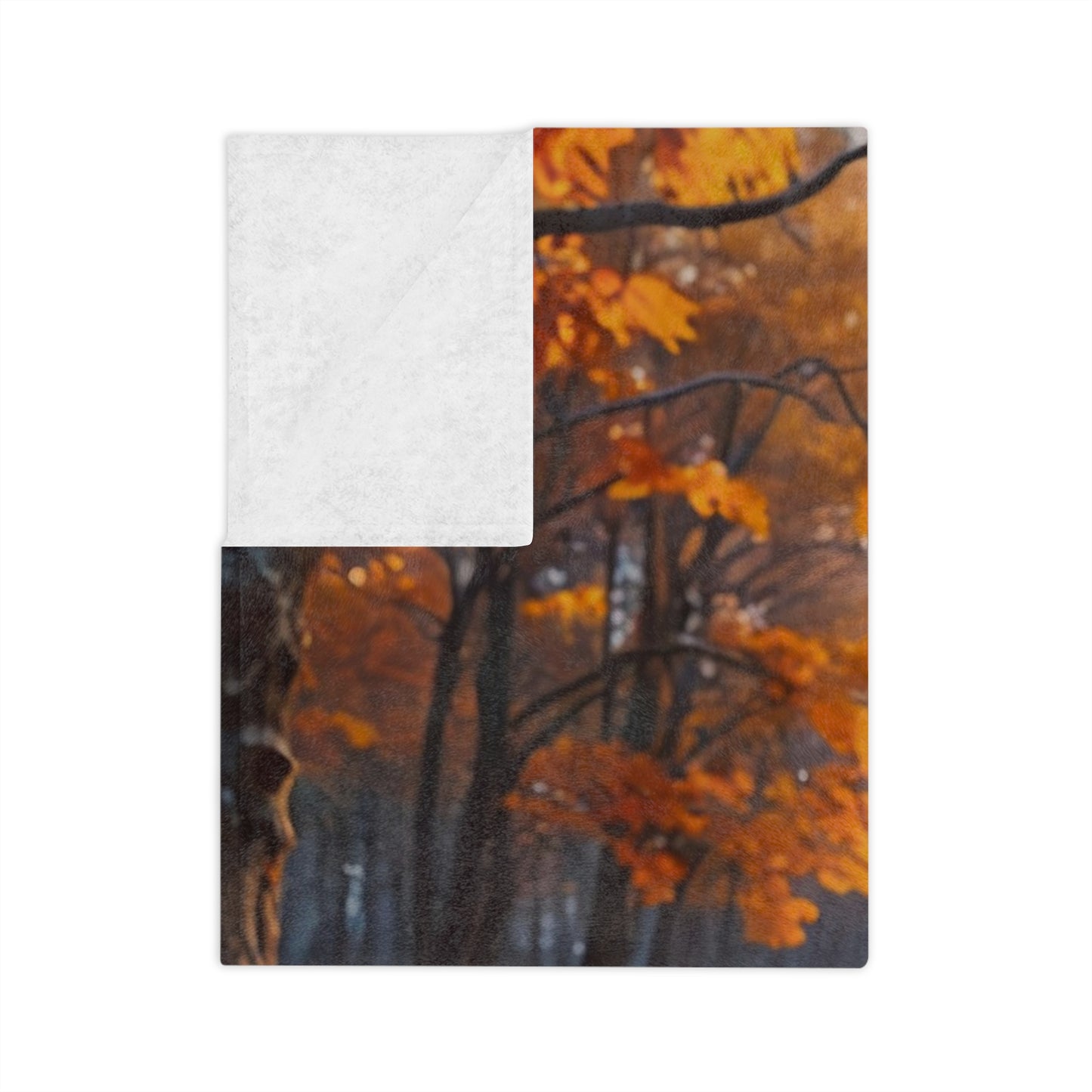 Spooky Forest Jack-o'-Lantern Halloween Plush Blanket
