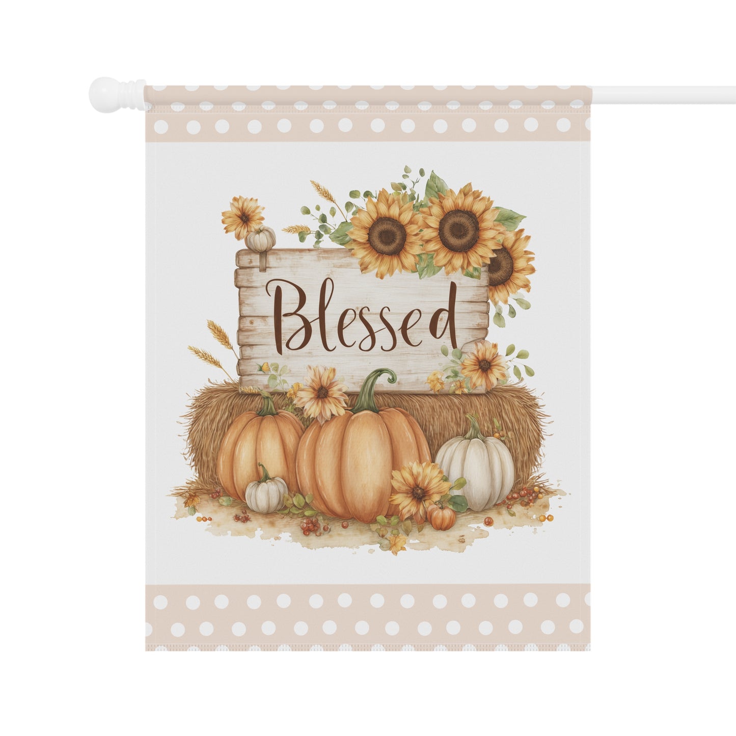 Blessed Pumpkin Garden Flag