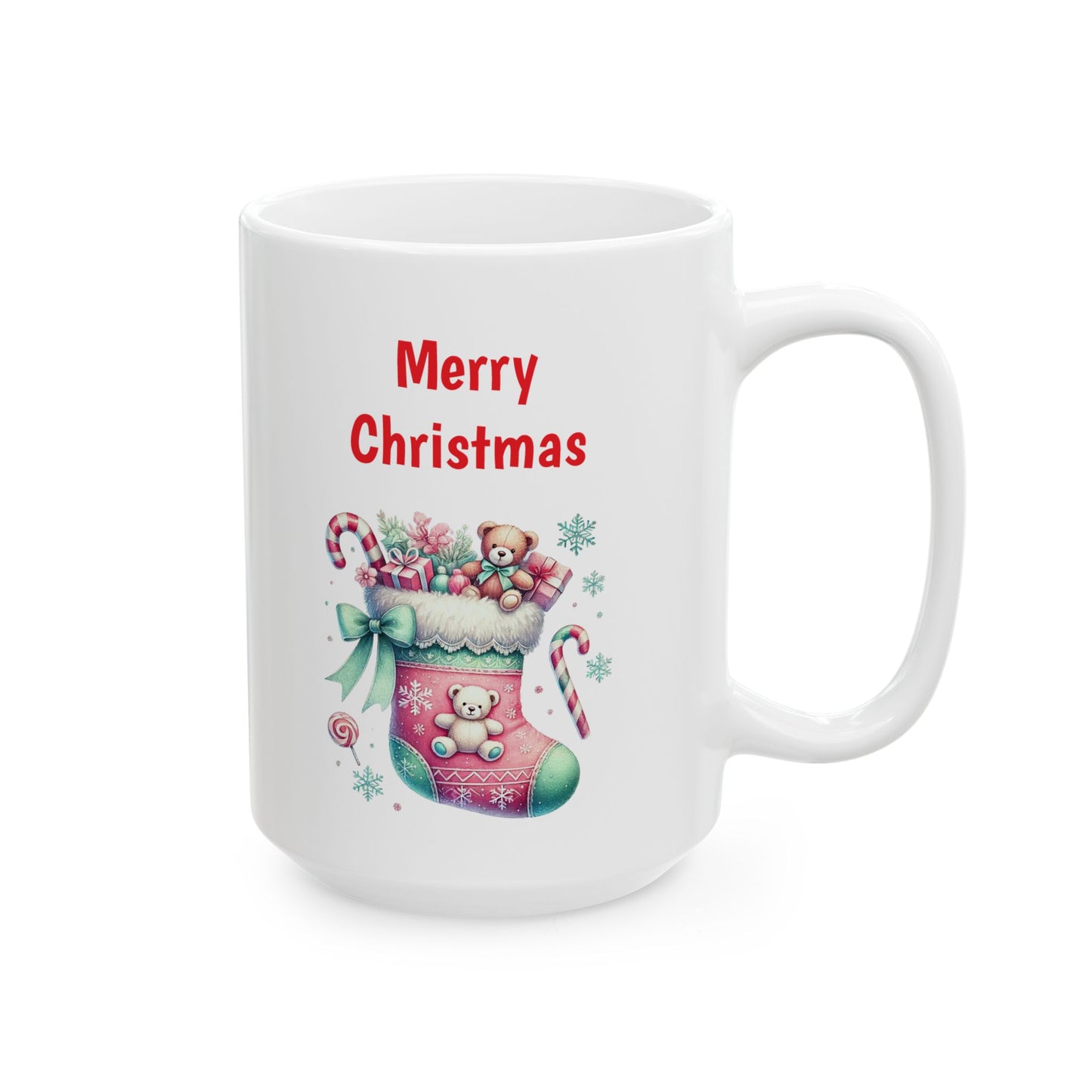 "Merry Christmas" Stocking Coffee Mug
