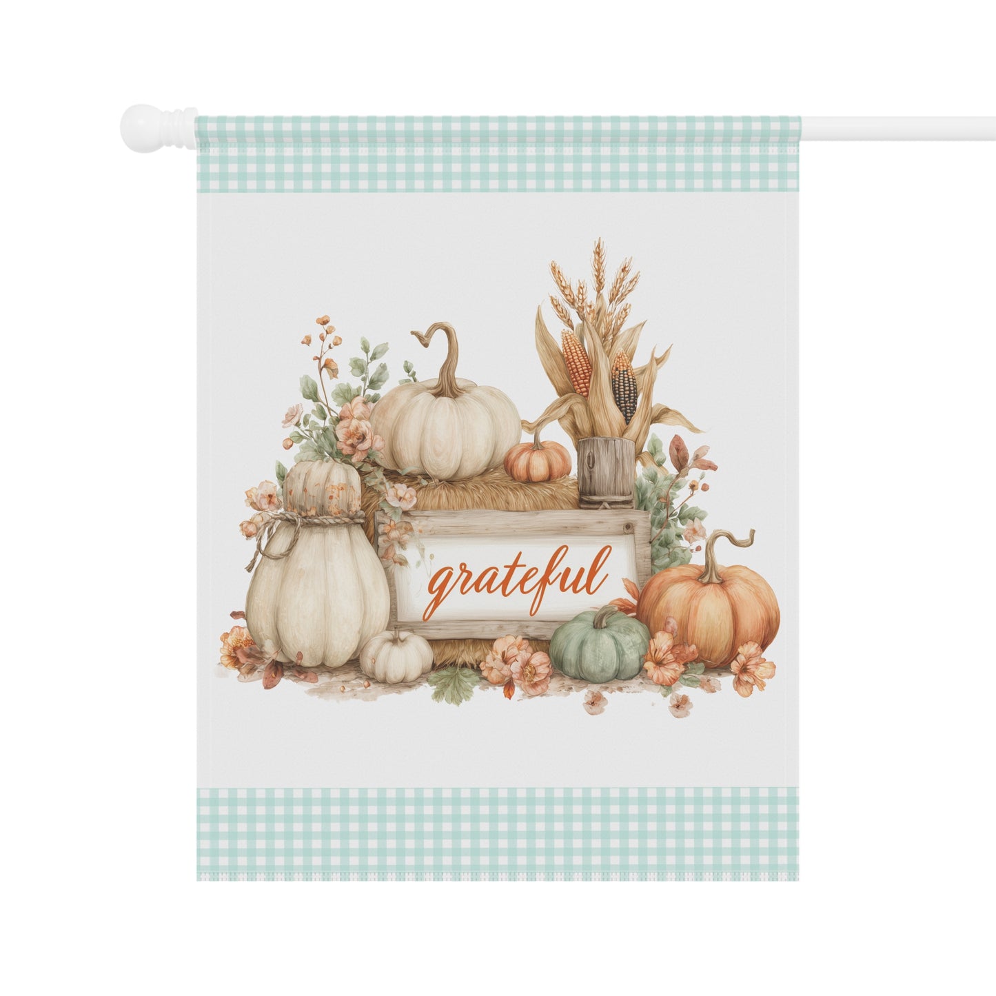 Grateful Autumn Garden Flag