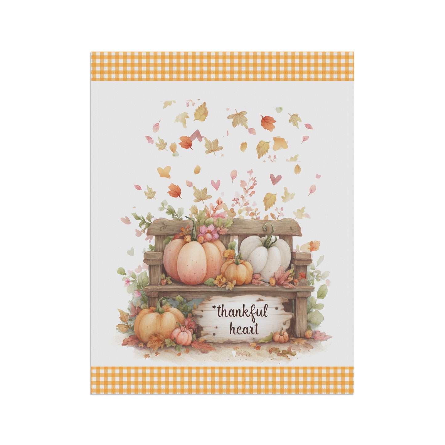 Watercolor Autumn Thanksgiving Garden Flag
