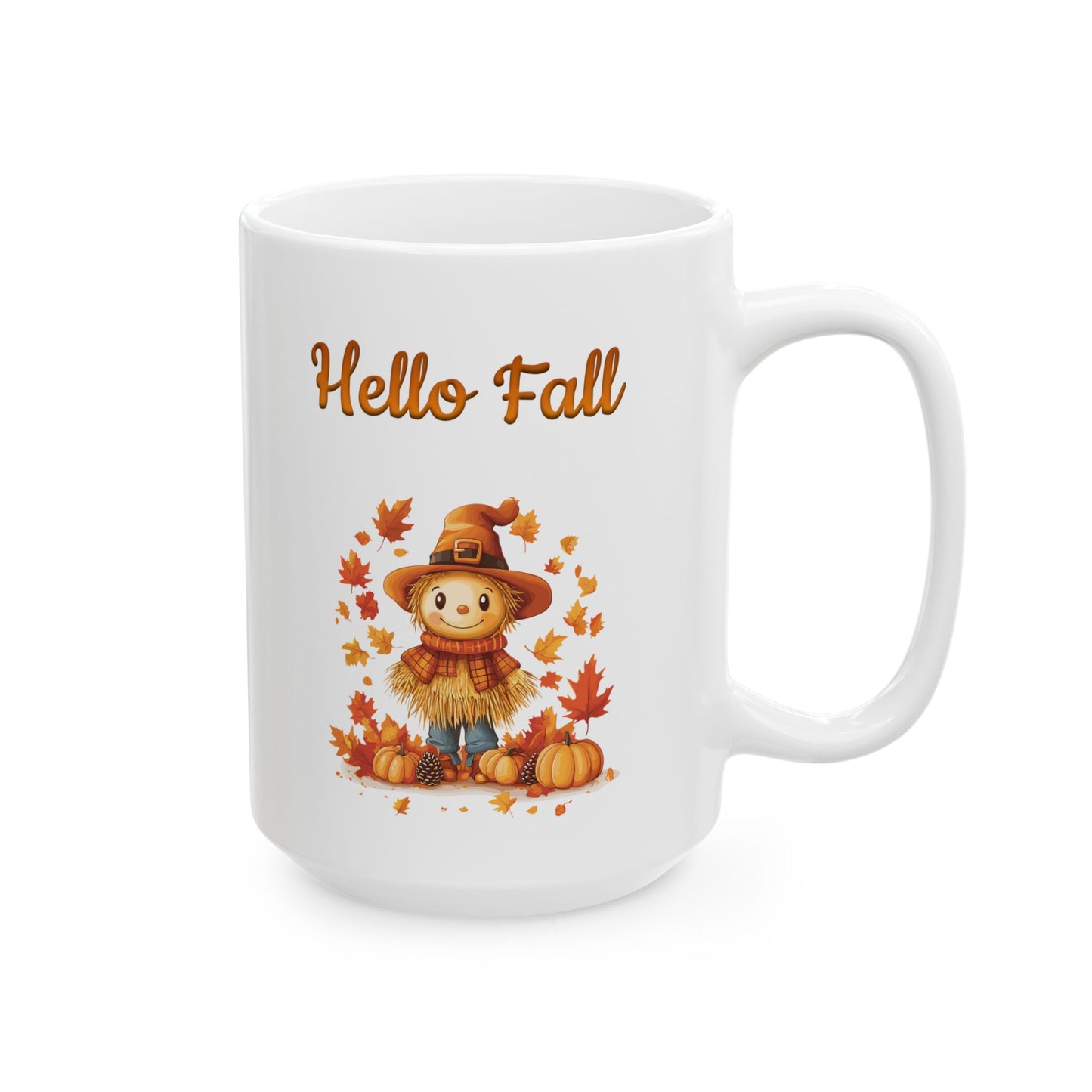 Hello Fall Scarecrow Coffee Mug