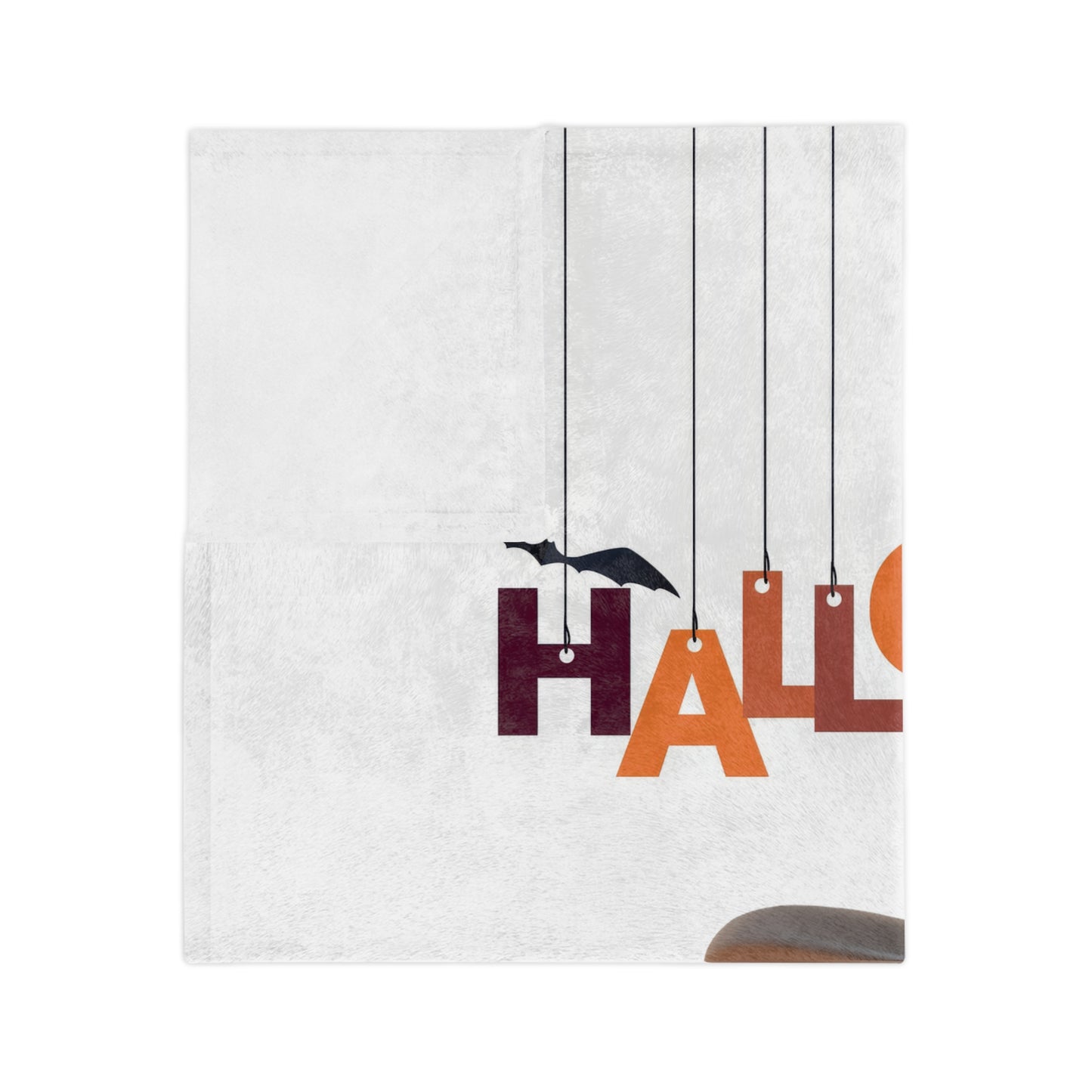 Cute Shopping Ghost Halloween Blanket