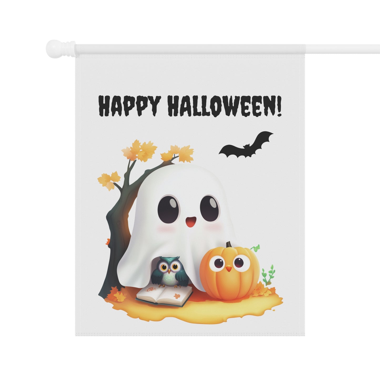 Sweet Little Ghost Garden Flag