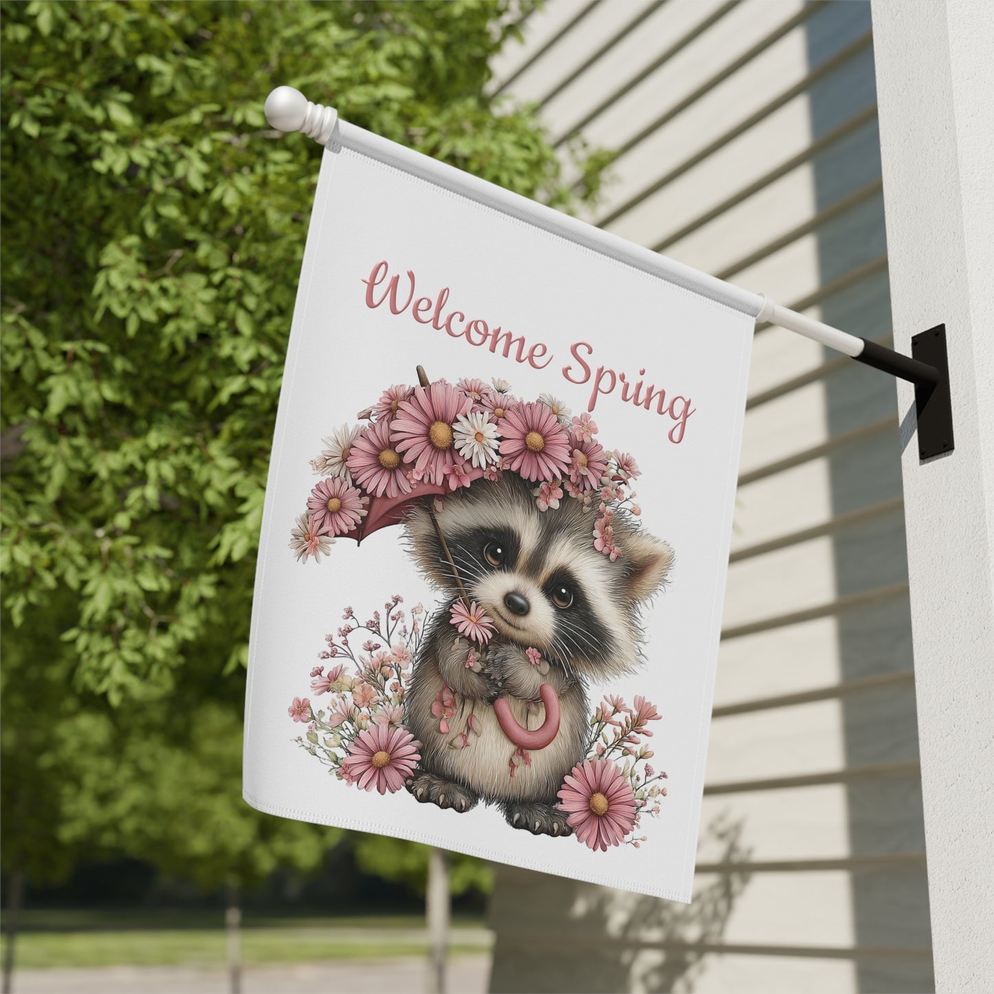 Cute Spring Welcome Garden Flag