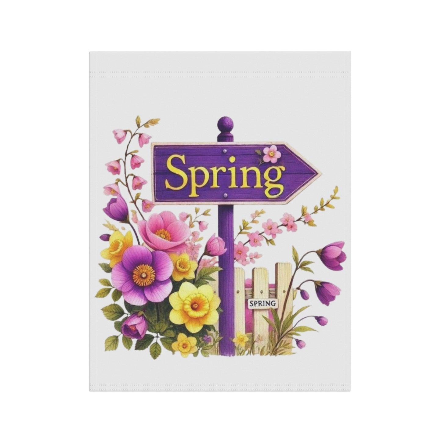 Spring Floral Garden Flag