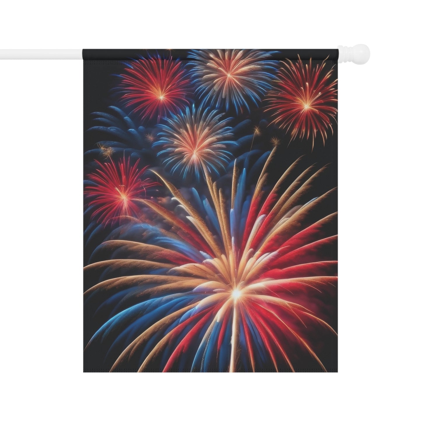 Fireworks 4th of July Garden Flag