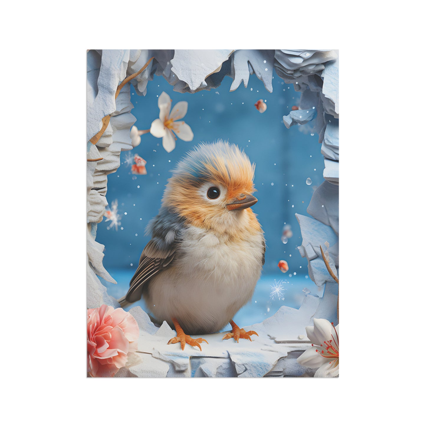 Cute Spring Baby Bird Garden Flag