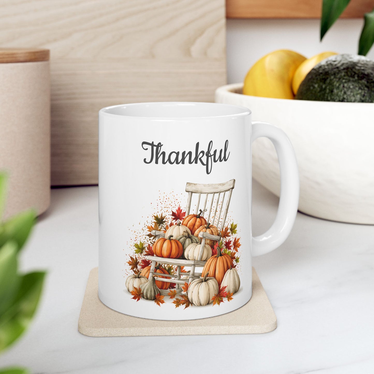 Thankful Rustic Coffee Mug