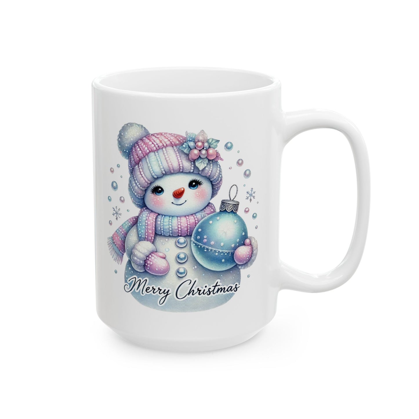 Charming Snowman Merry Christmas Coffee Mug