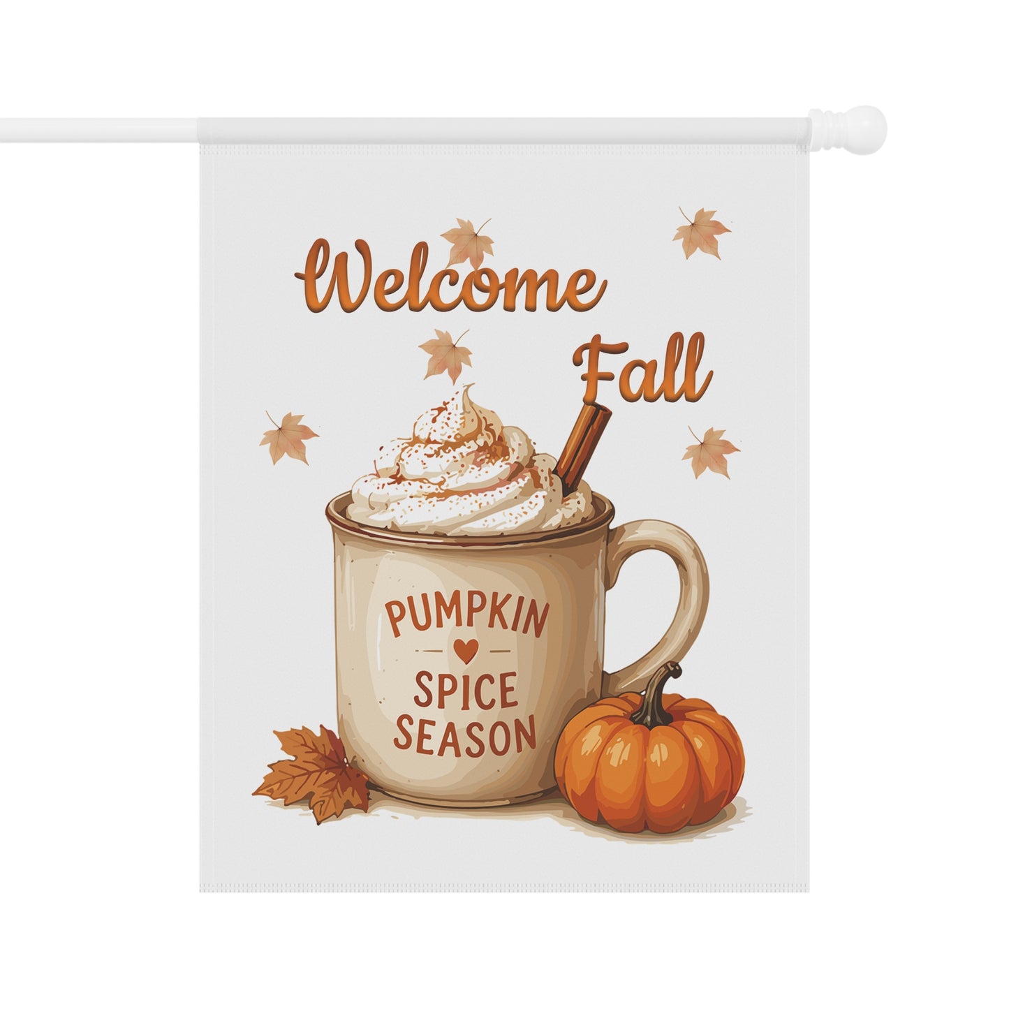 Pumpkin Spice Mug Garden Flag