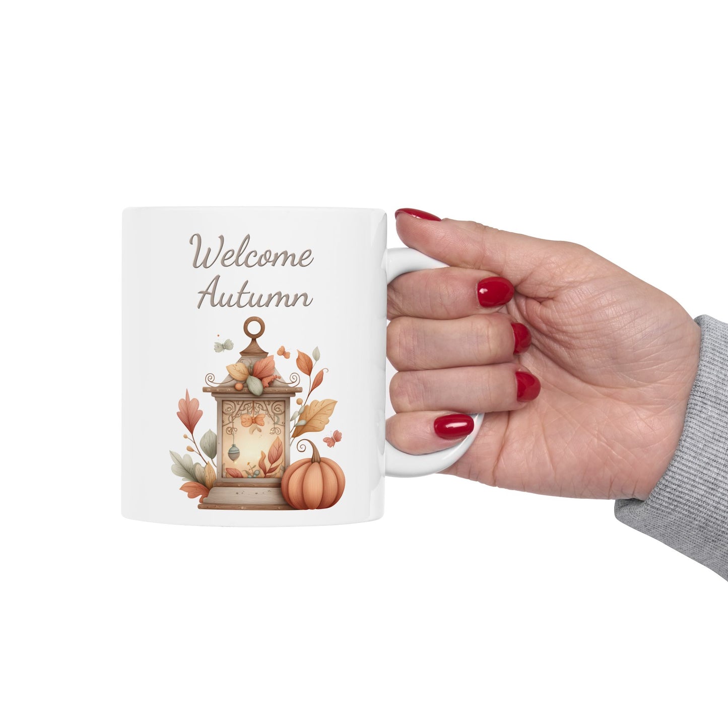 Autumn Vintage Lantern Ceramic Mug