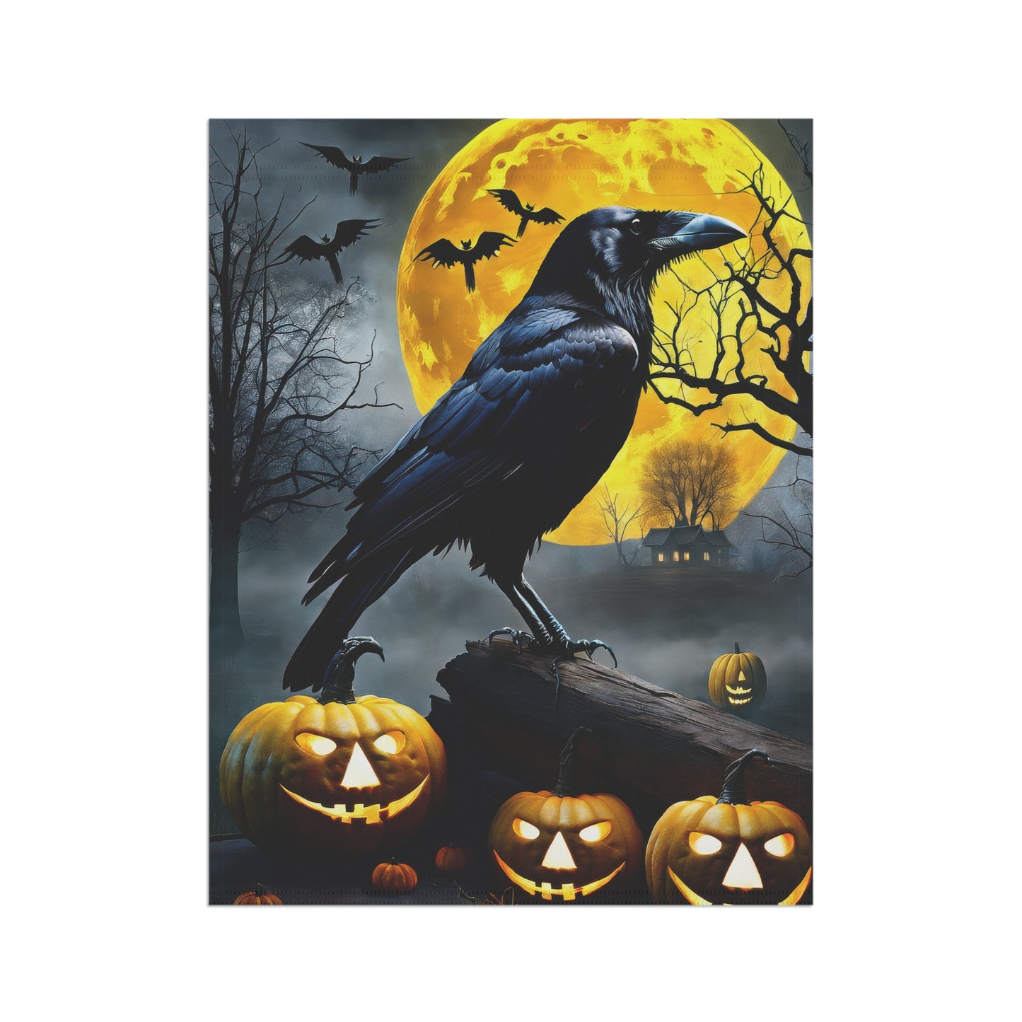 Halloween Raven Garden Flag/ House Banner