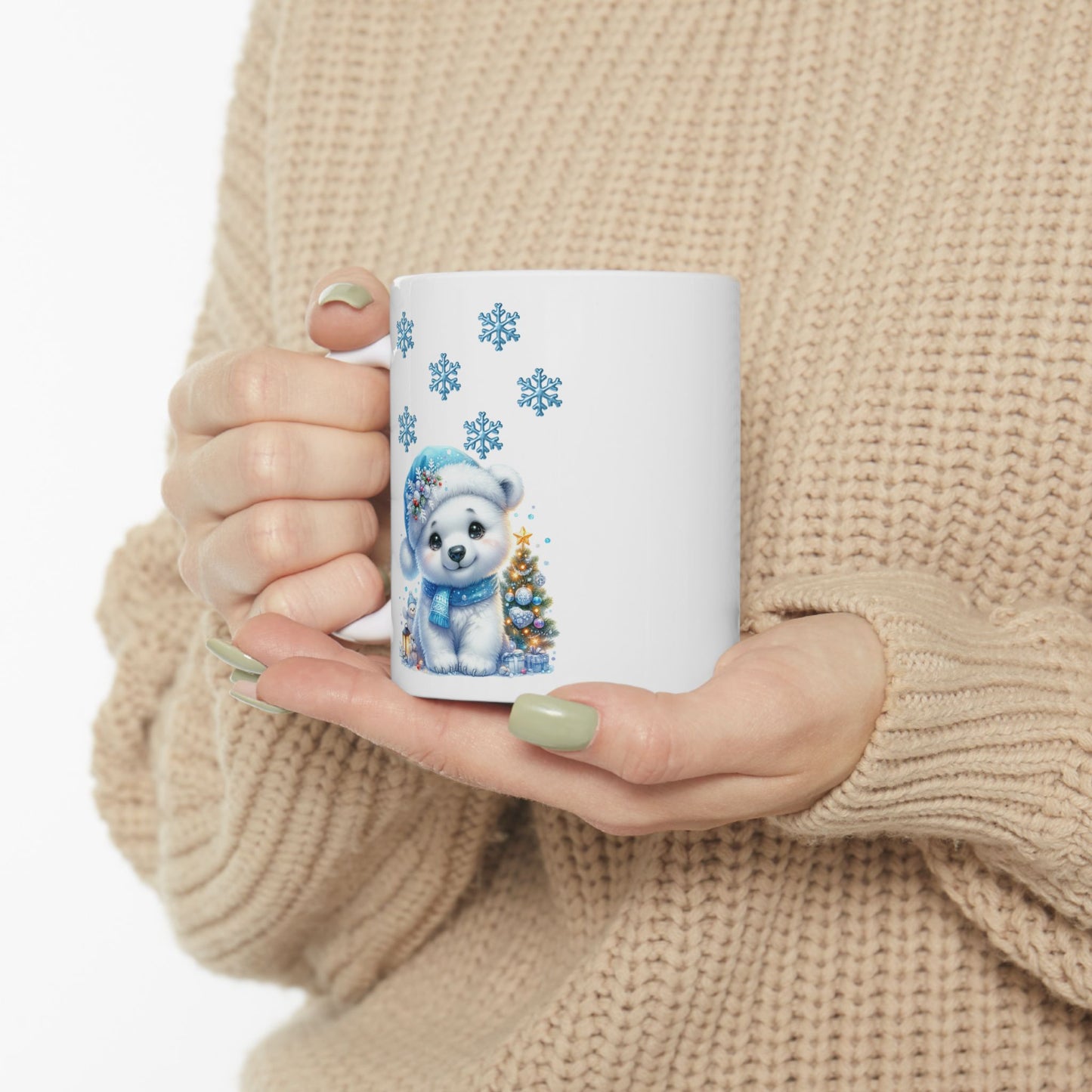Cute Polar Bear Christmas Coffee Mug