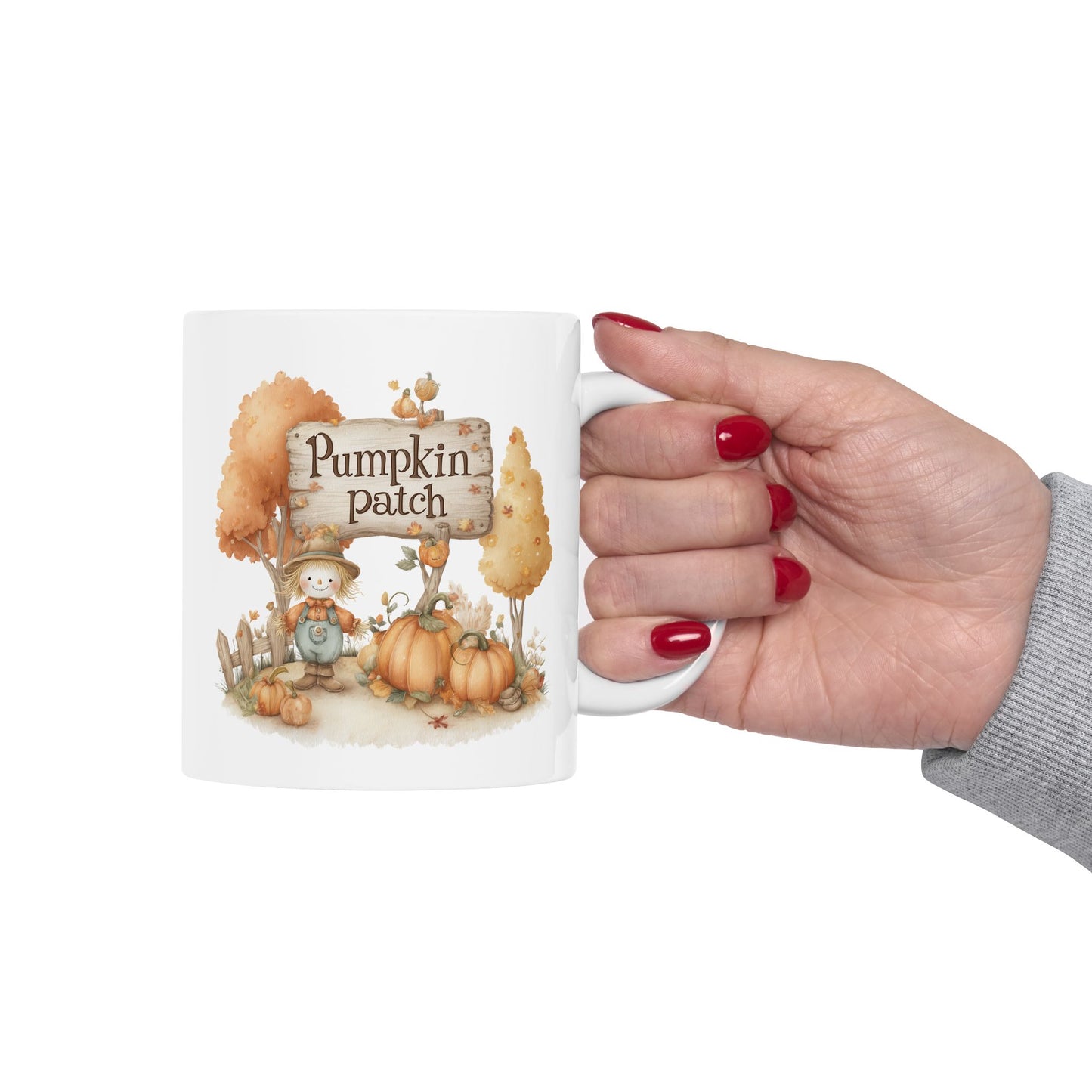 Whimsical Scarecrow Coffee Mug