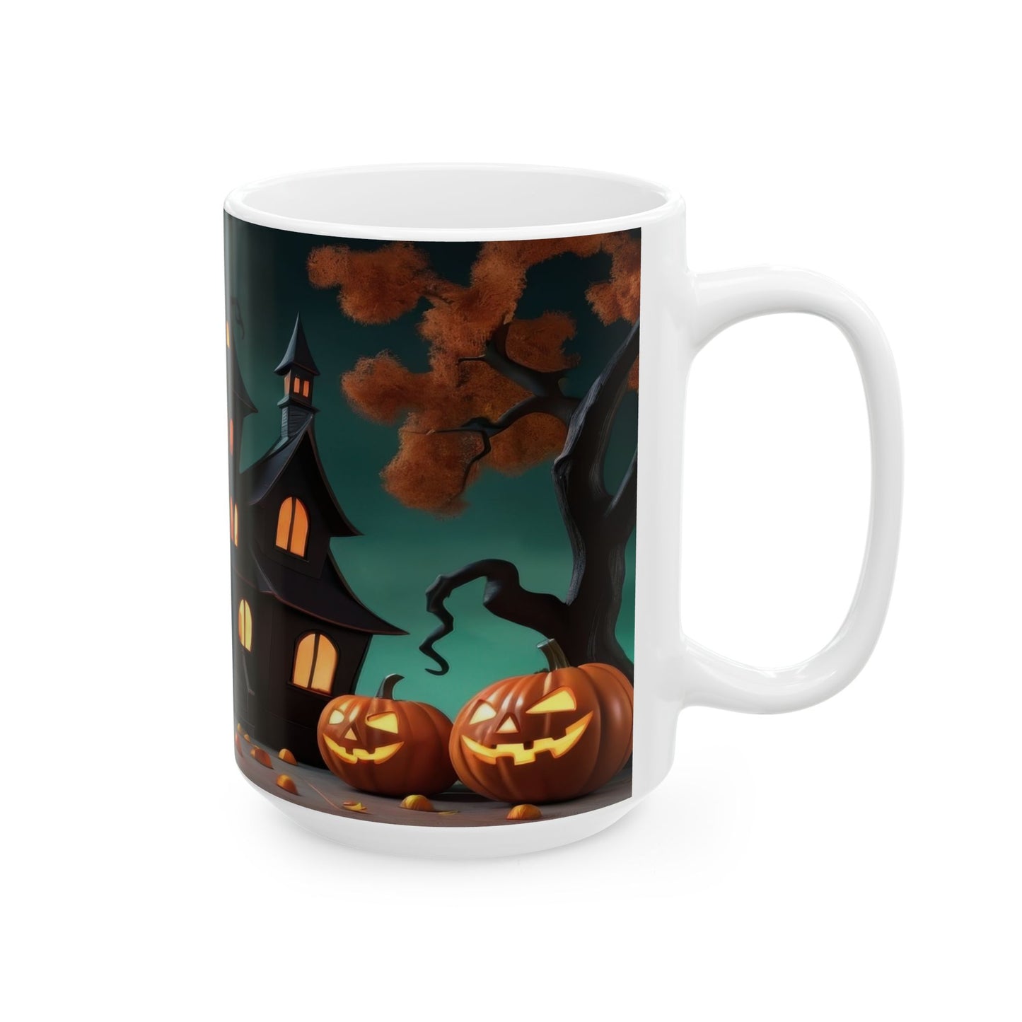 Moonlit Spooky Scene Coffee Cup