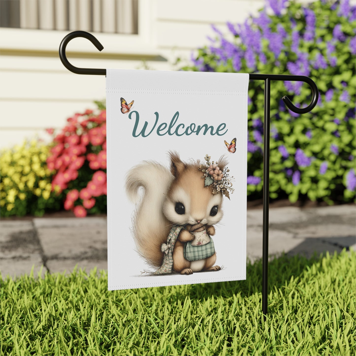Woodland Welcome Garden Flag