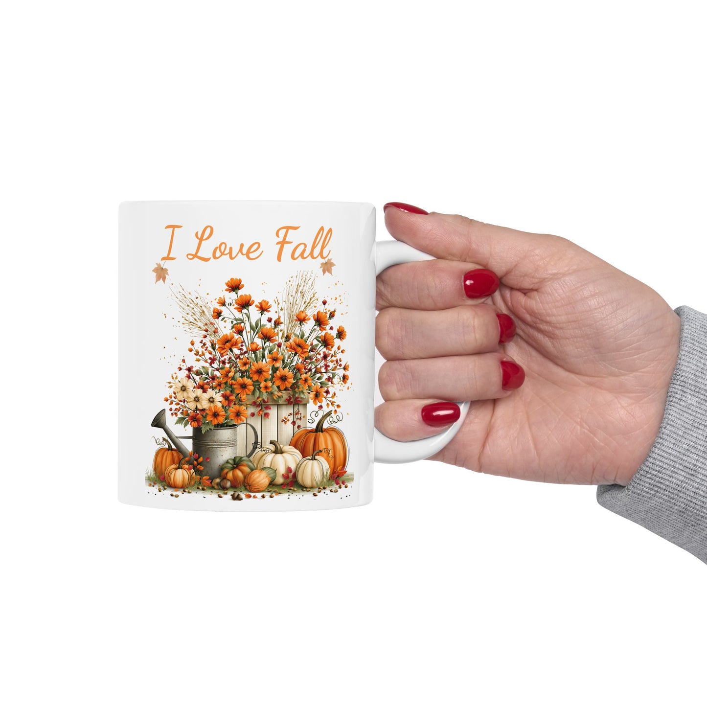 Fall Floral Harvest Ceramic Mug