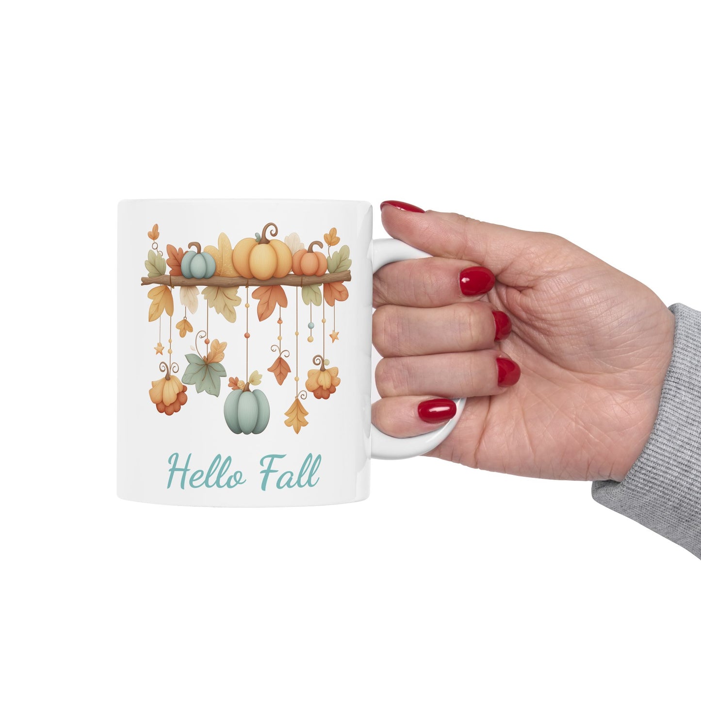 Watercolor Pastel Autumn Ceramic Mug