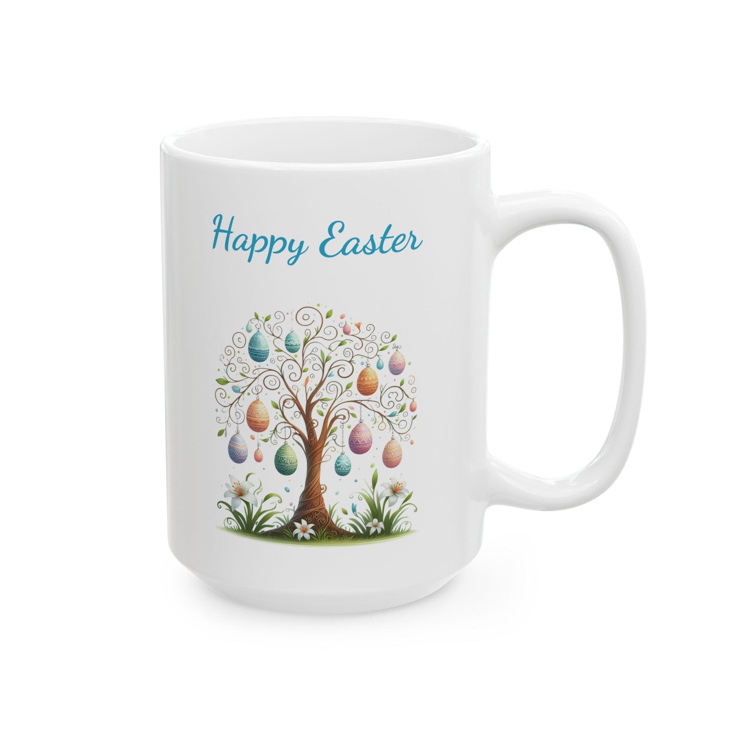 "Happy Easter" Egg Tree Coffee Mug