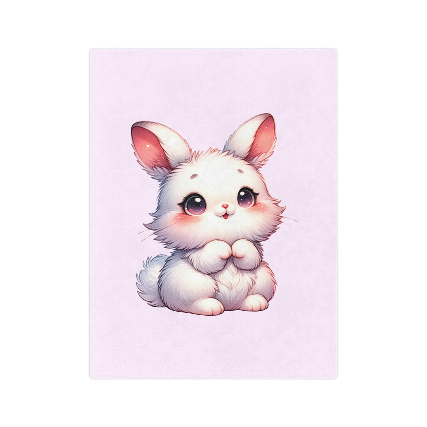 Adorable Bunny Velveteen Blanket