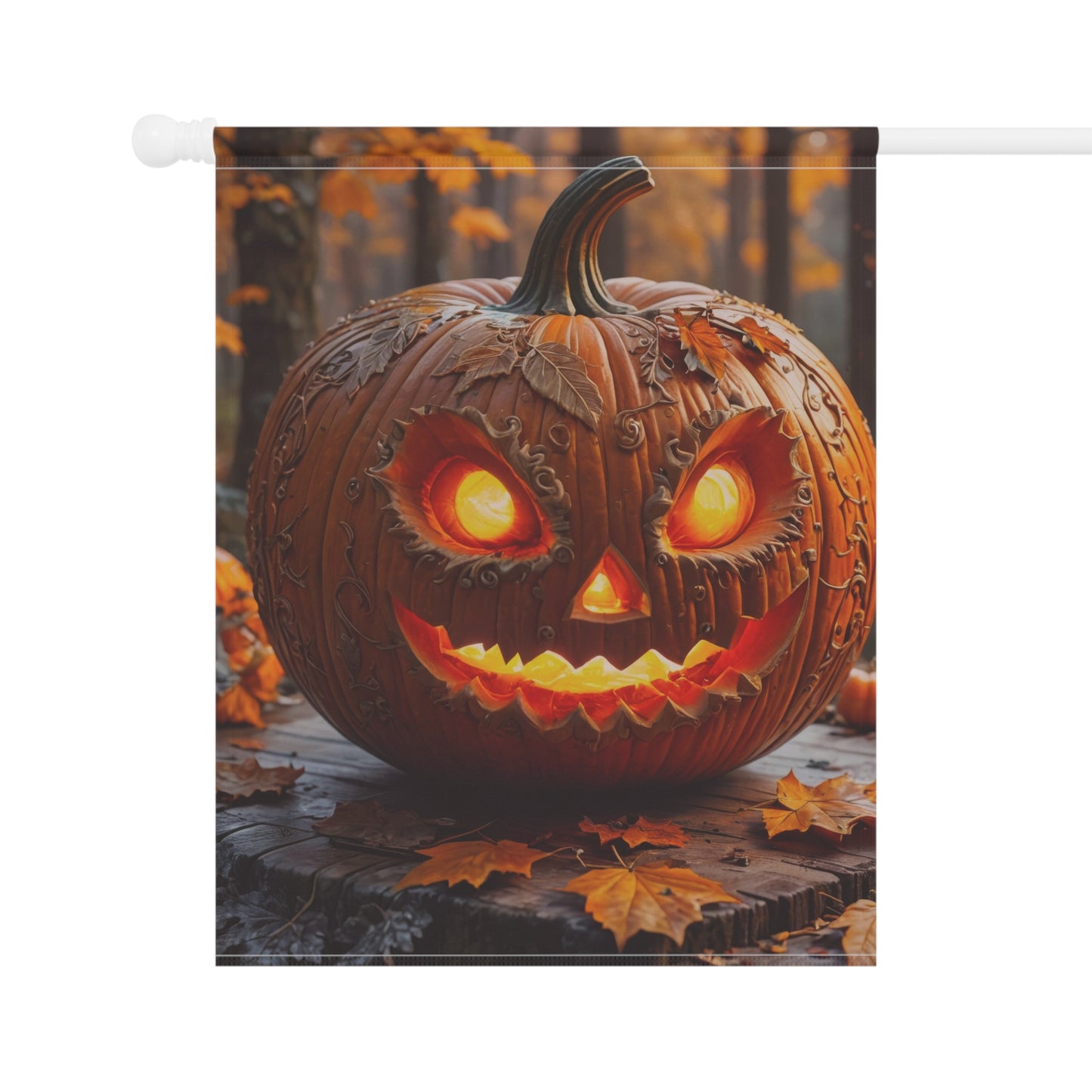 Evil Jack-O'-Lantern Halloween Garden Flag