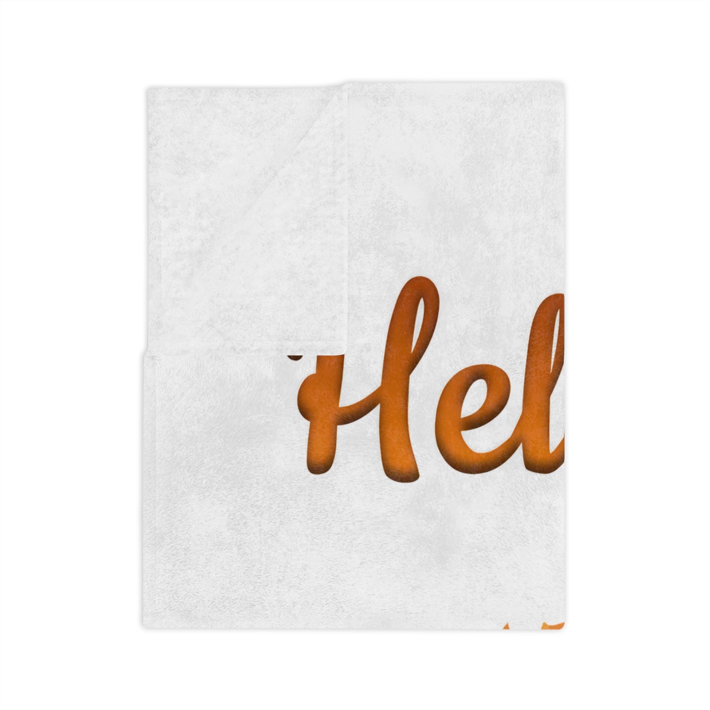 Hello Fall Scarecrow Velveteen Blanket