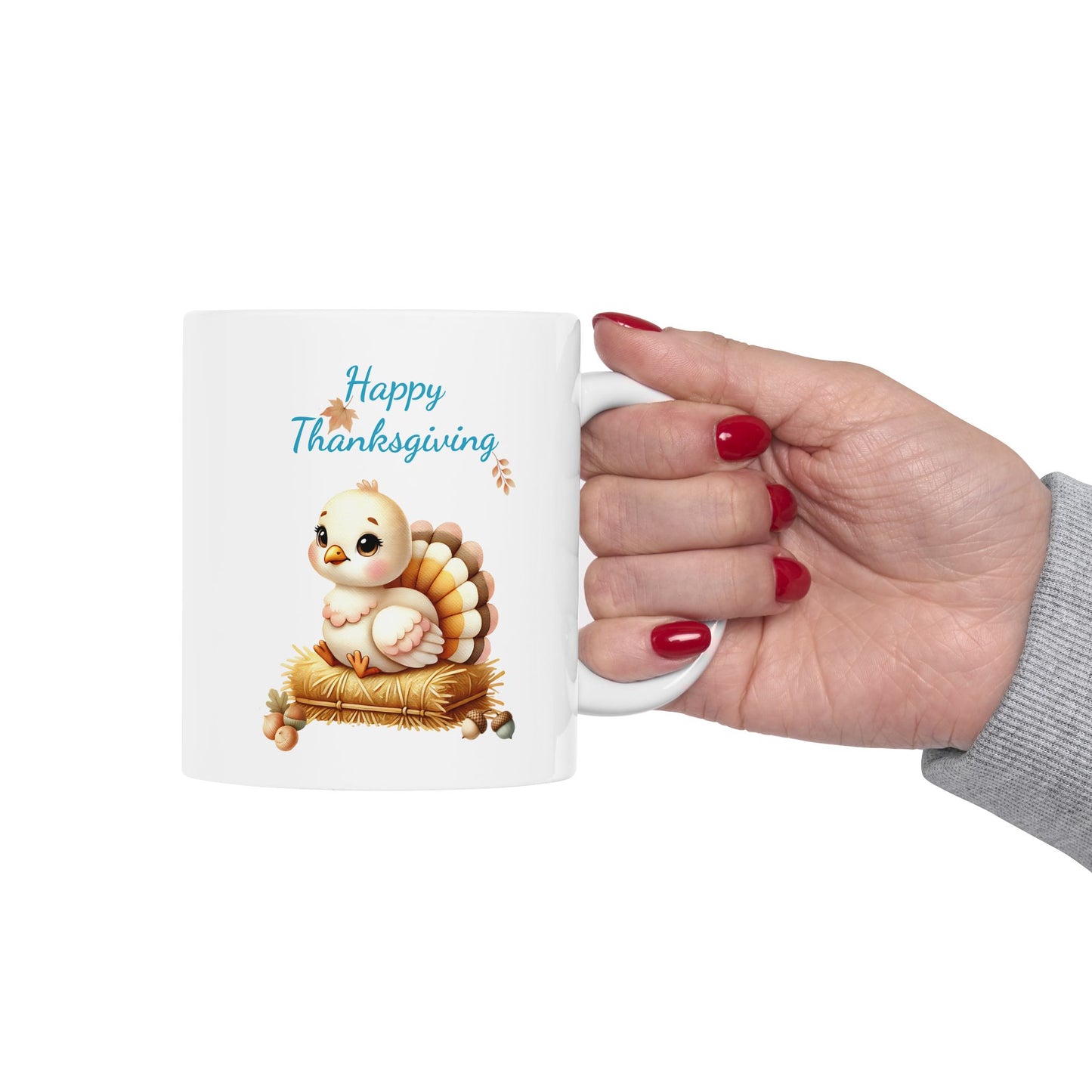 Happy Thanksgiving Cute Turkey Coffee Mug