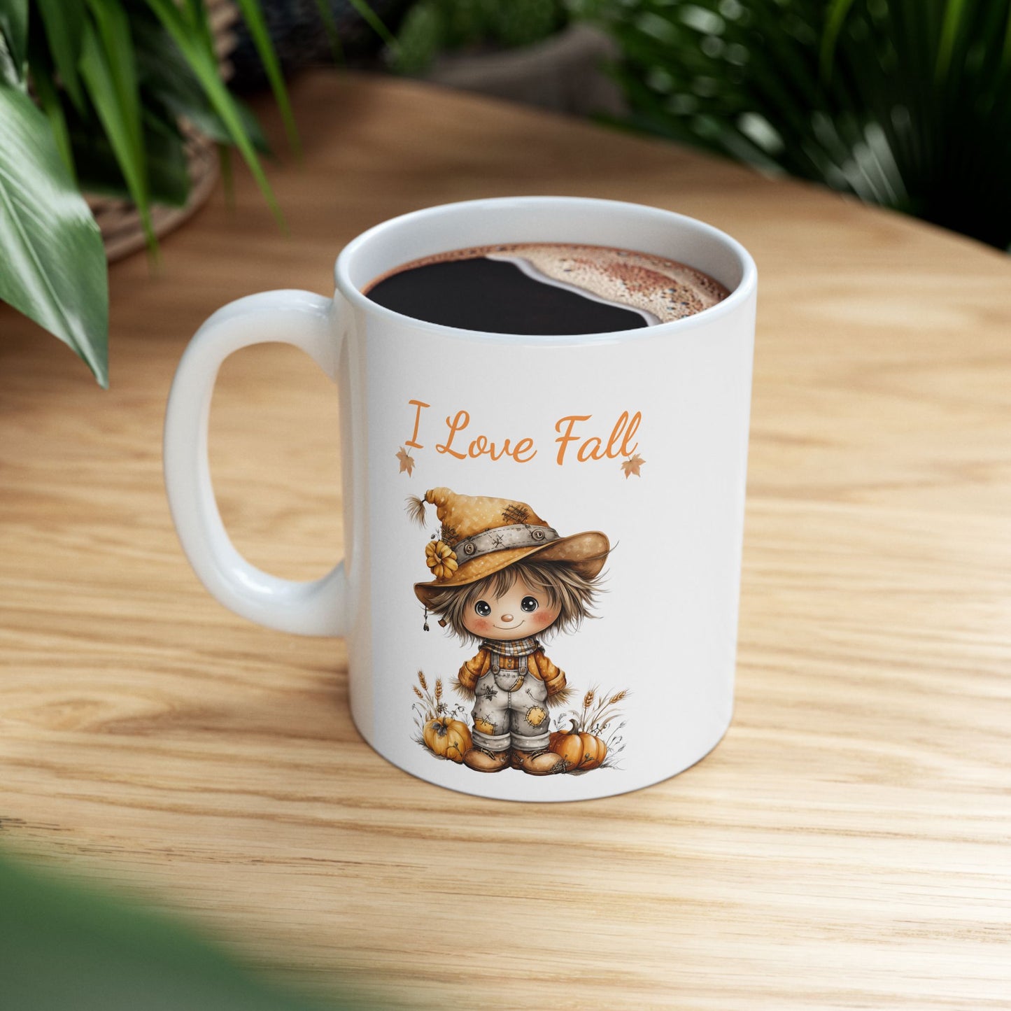 Cute Scarecrow Ceramic Coffee Mug
