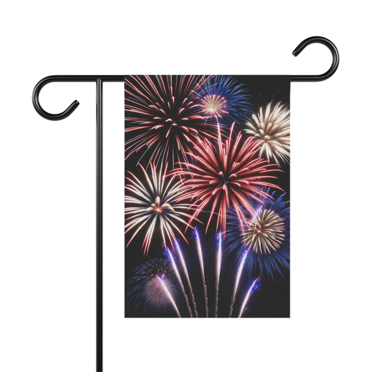 Beautiful Fireworks Garden Flag/House Banner