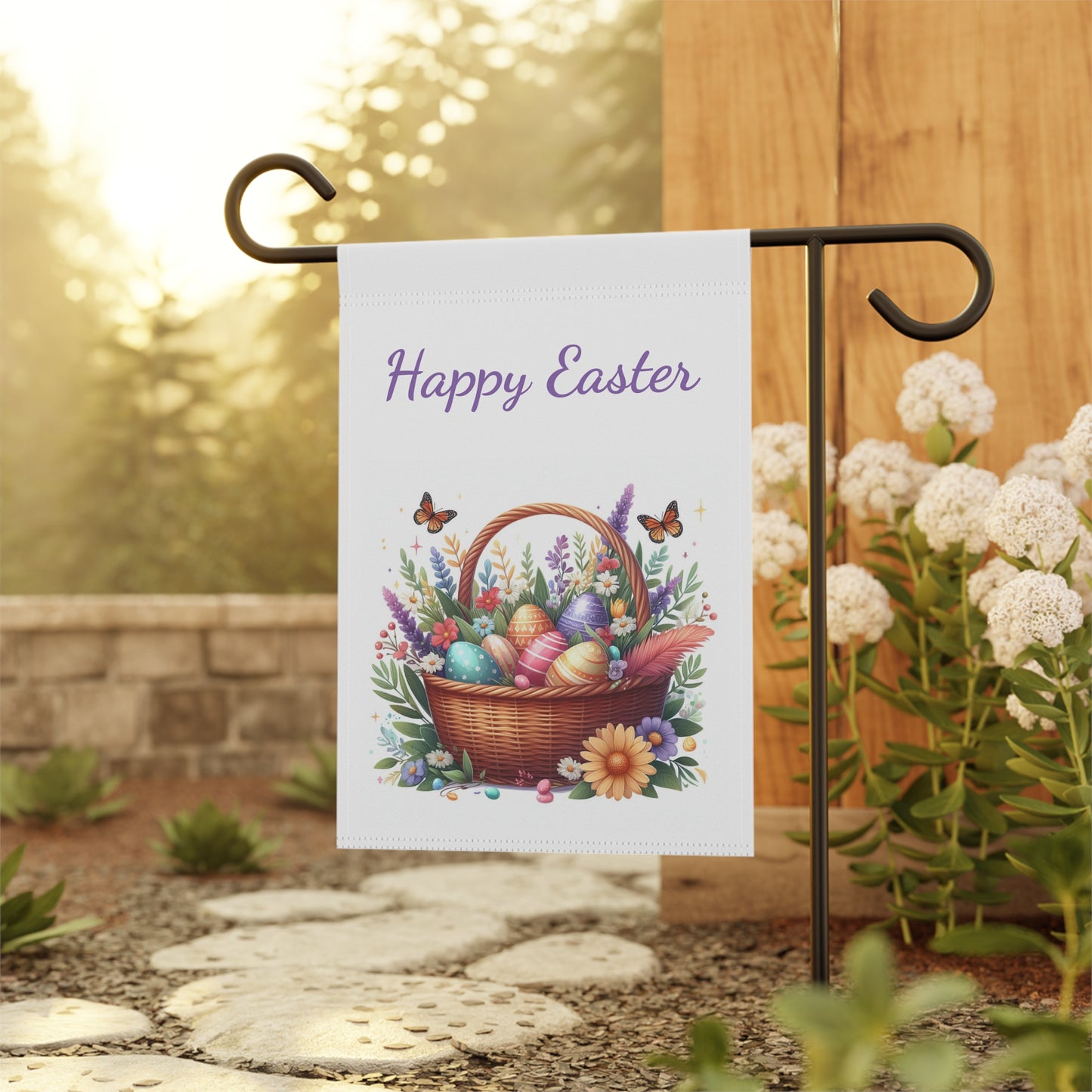 Happy Easter Garden Flag