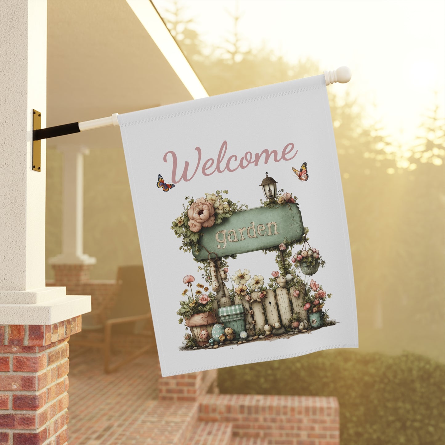 Cottage Garden Sign Flag