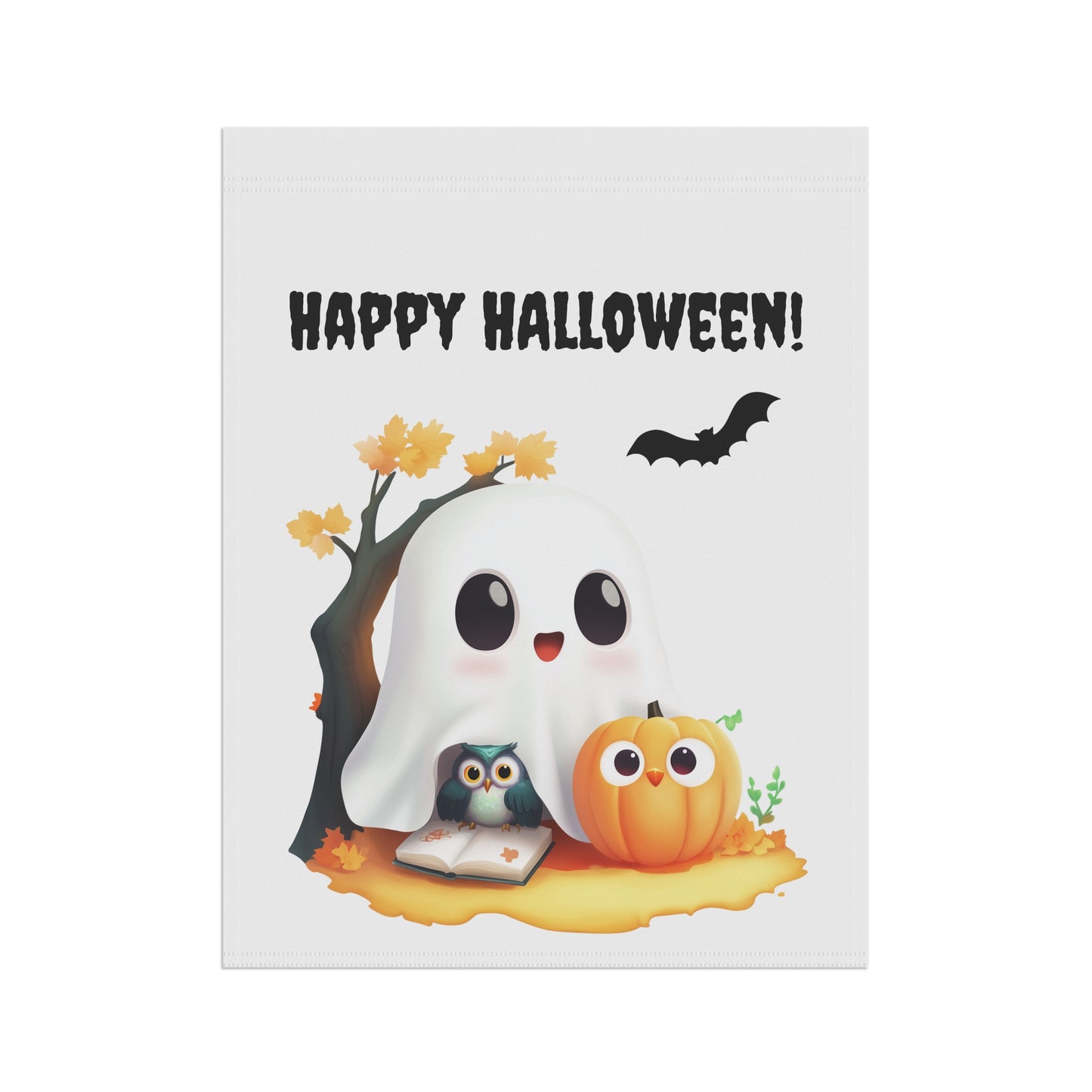 Sweet Little Ghost Garden Flag