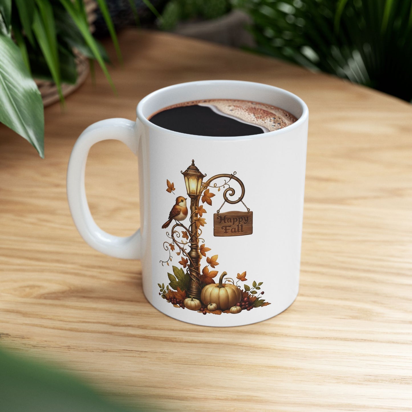 Happy Fall Little Bird Coffee Mug