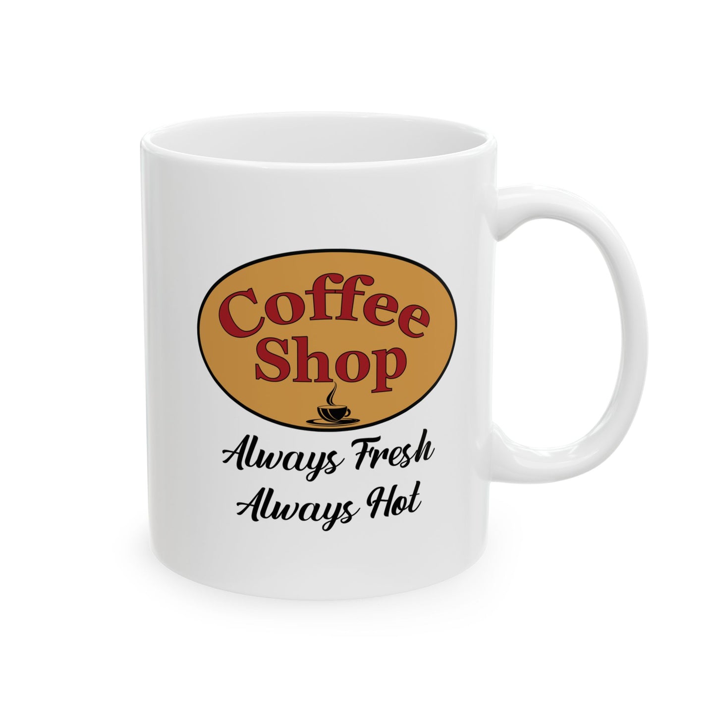 Retro themed coffee mug