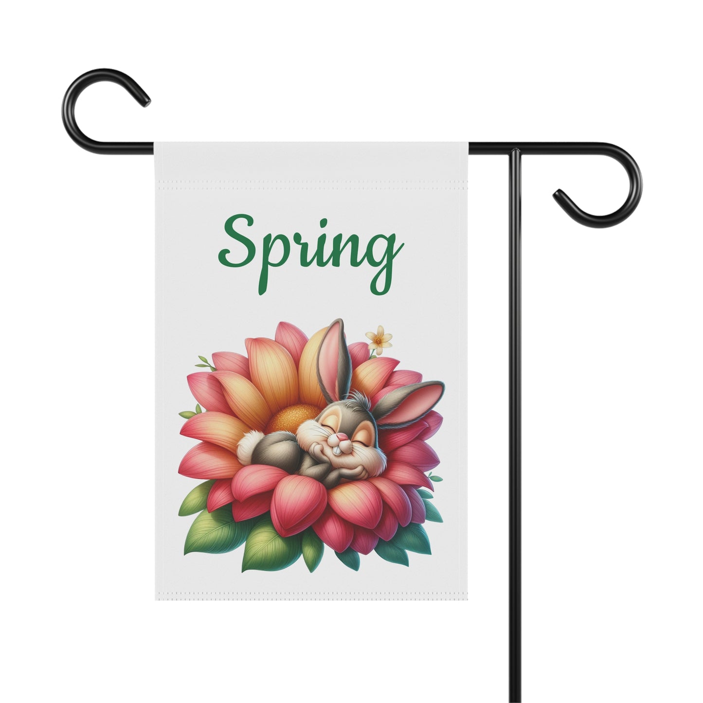 Sleeping Bunny Spring Garden Flag