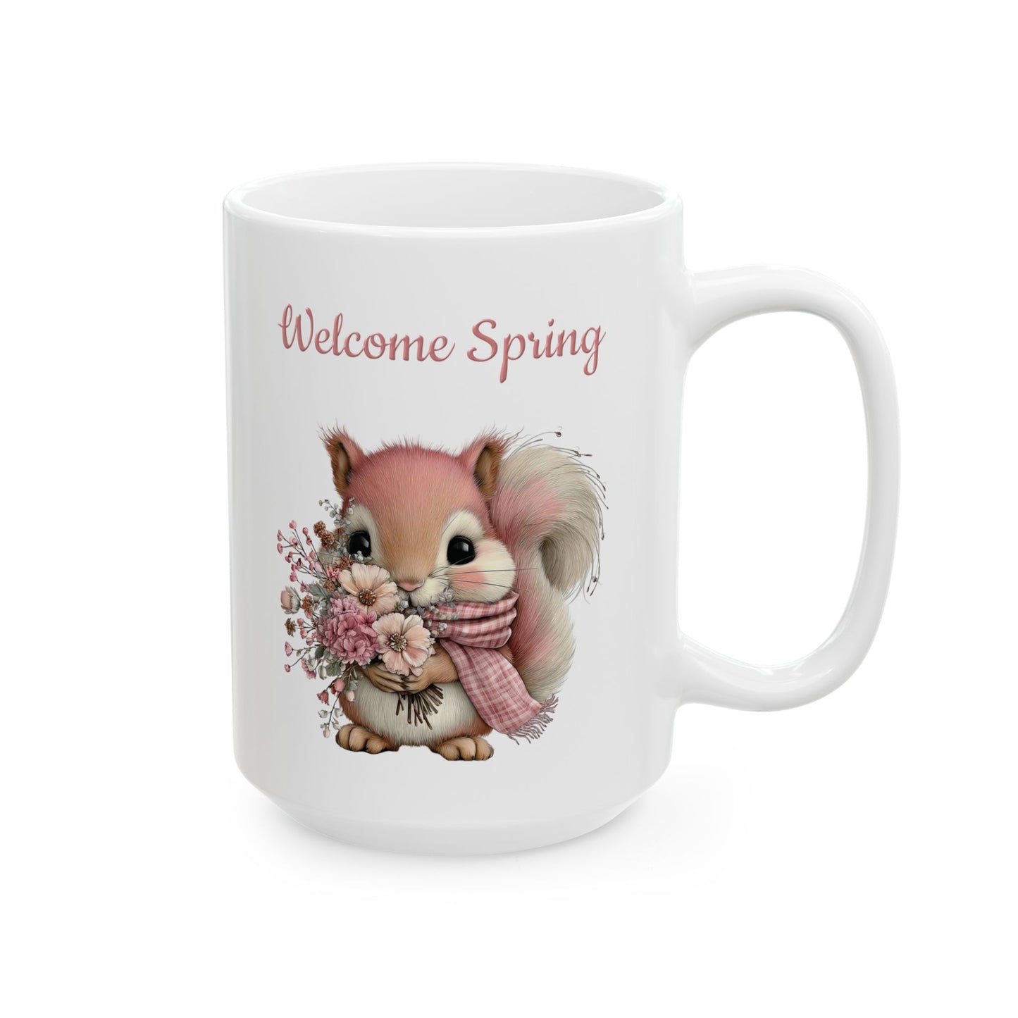 Cute Spring Squirrel Coffee Mug