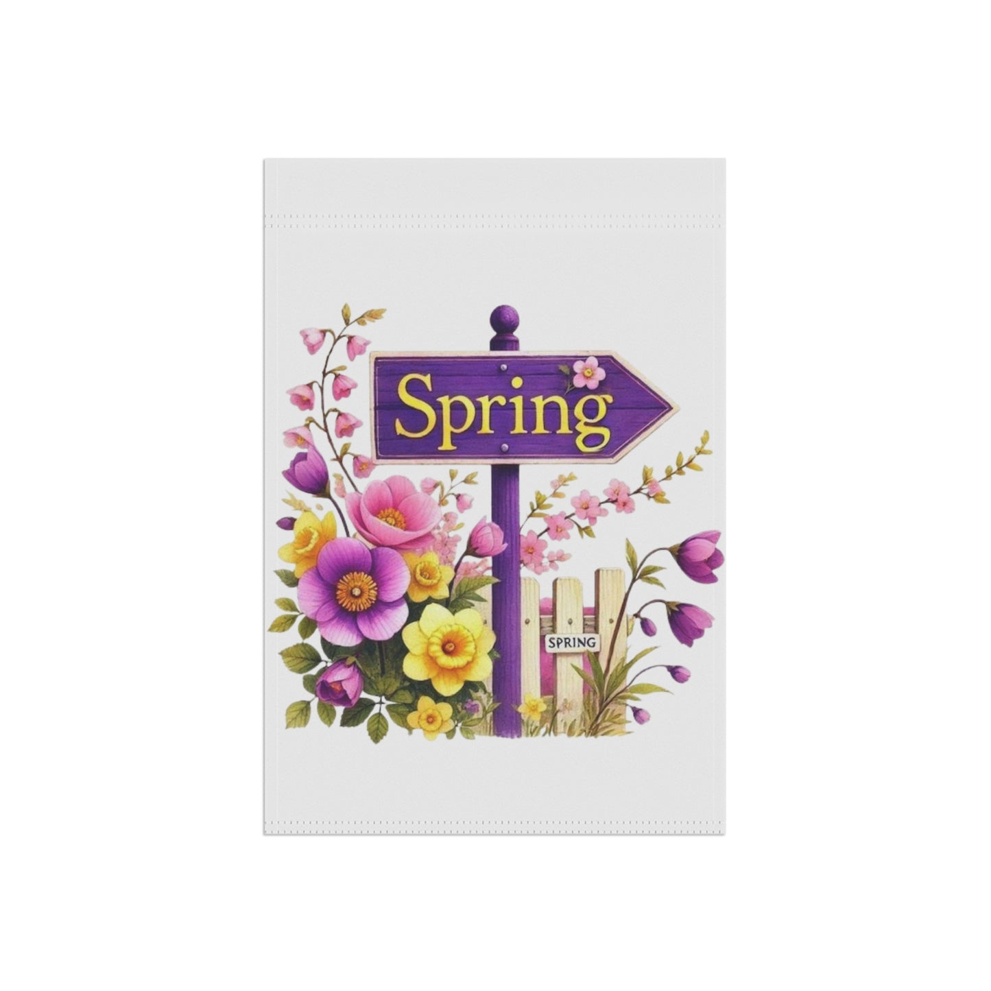 Spring Floral Garden Flag