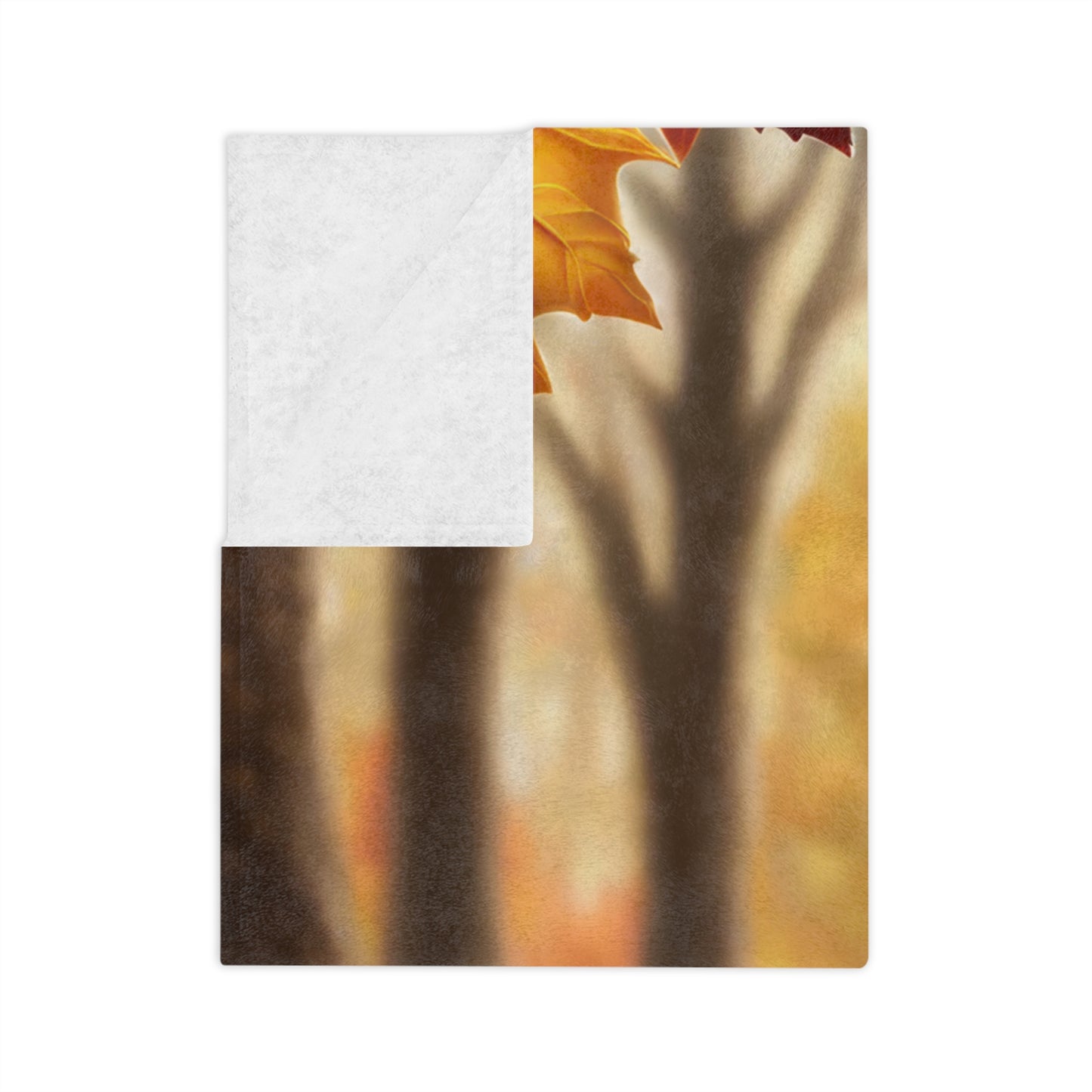 Adorable Autumn Turkey Forest Plush Blanket