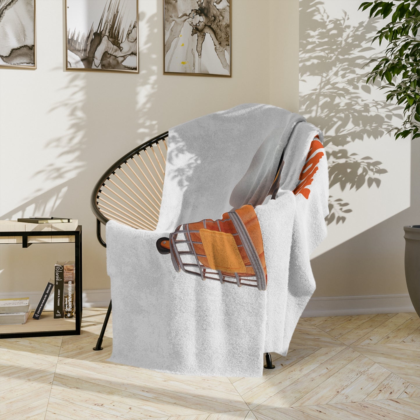 Cute Ghost Shopping Plush Blanket