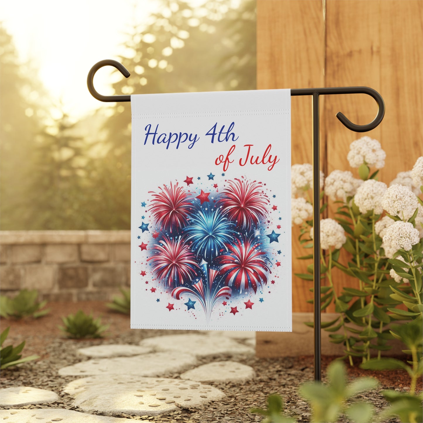 Red, White, and Blue Patriotic Garden Flag