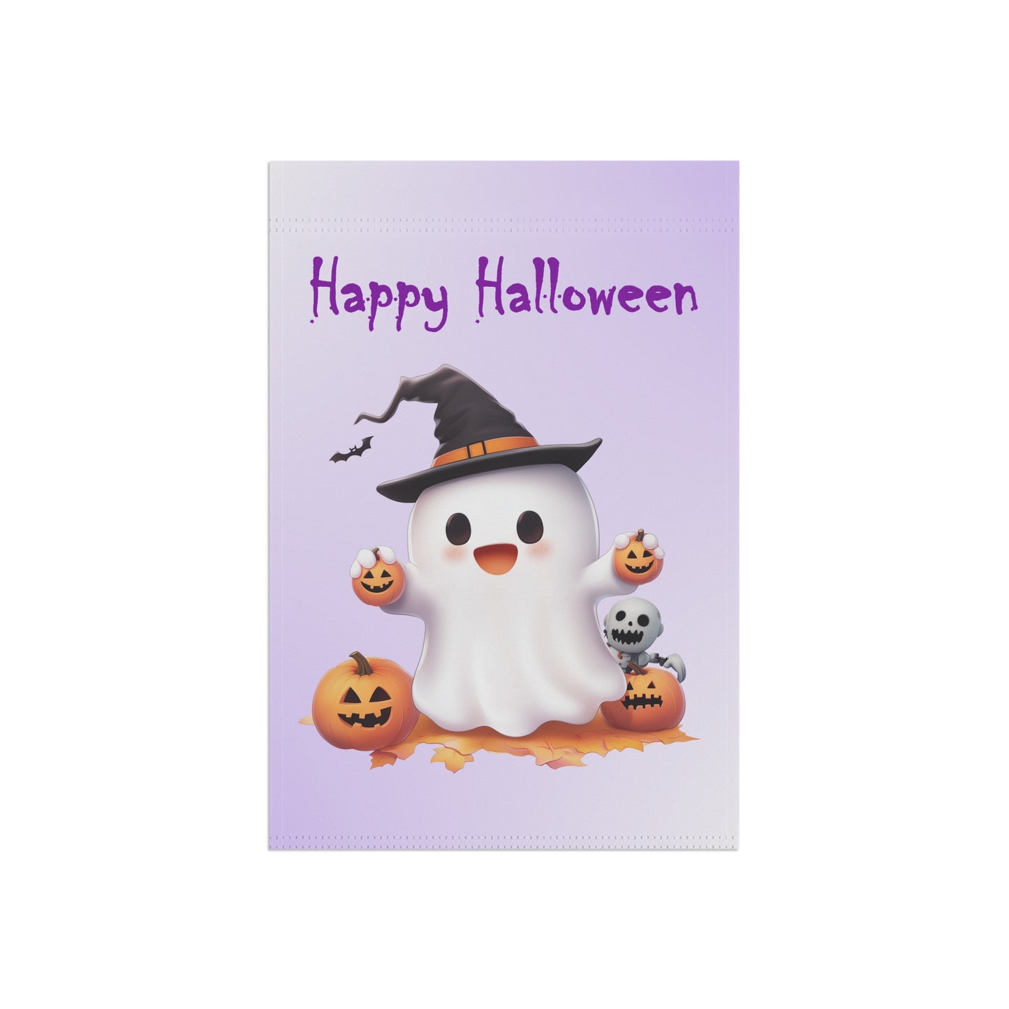 Cute Ghost Halloween Garden Flag