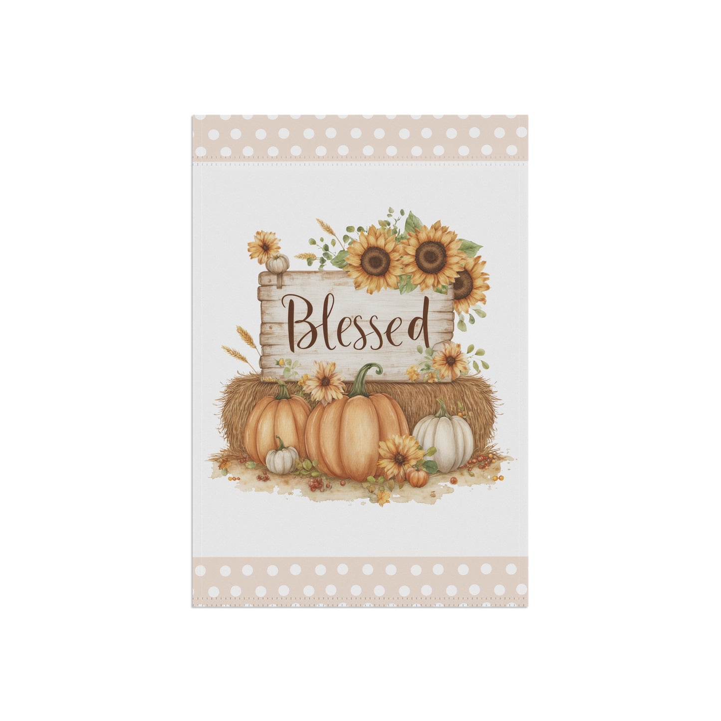 Blessed Pumpkin Garden Flag